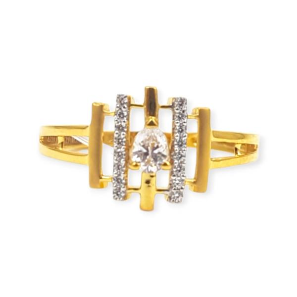 Beautiful Gold Zerkon Ring for ladies with Amazing Design